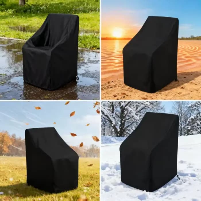 Housse de protection pour chaise de jardin d'extérieur