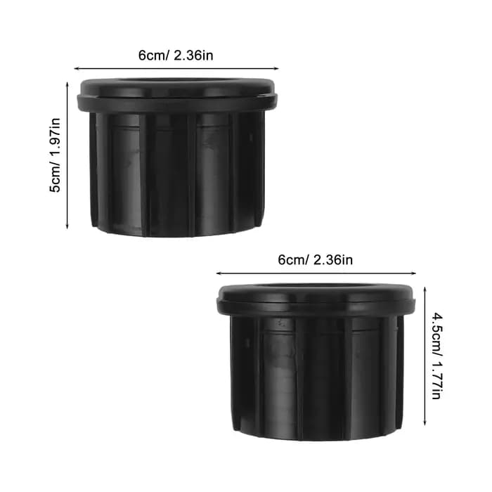 4 Pièces Bouchons de Remplacement en Plastique pour Trou de Table de Patio Extérieur