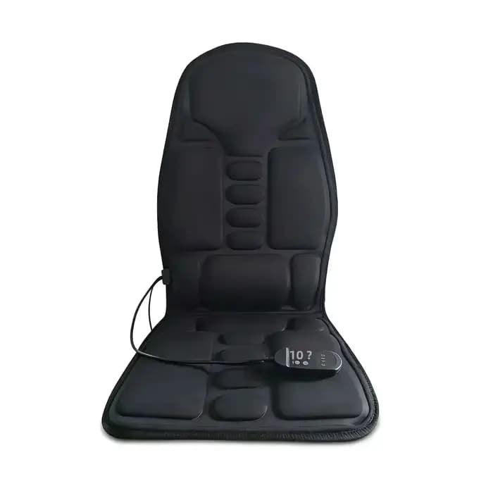 Coussin de massage vibrant chauffant électrique universel pour voiture et maison, masseur lombaire pour soulager le stress musculaire quotidien