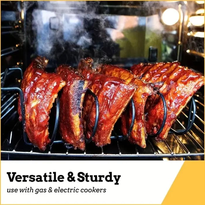 Support à côtes en acier inoxydable pour barbecue