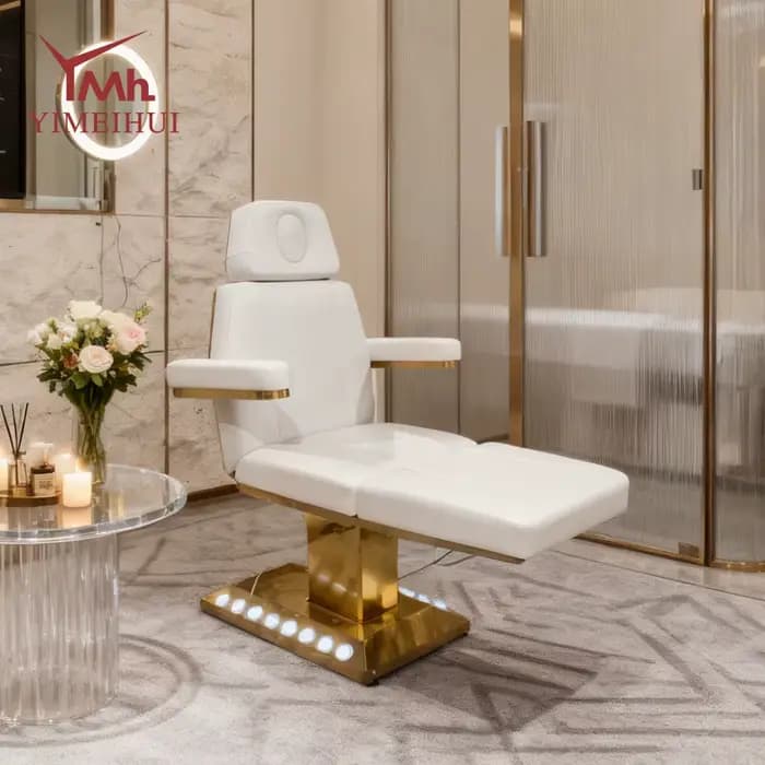 Nouveau Lit de Massage Électrique pour Soins du Visage et des Cils, Idéal pour Salons de Beauté et Spas (Camillas de Masajes)
