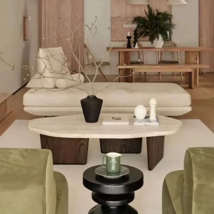 Table basse de salon en bois