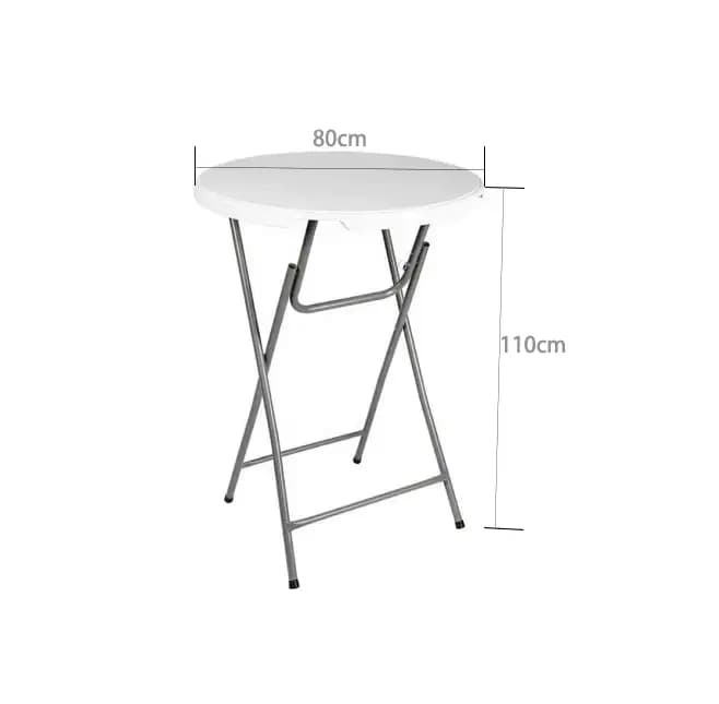 Table de bistro pliante pour jardin extérieur