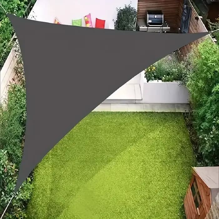 Abri solaire étanche Triangle réglable avec cordes, auvent extérieur de taille 3x3x3M, bloc UV 95%, pare-soleil Triangle Durable pour Patio