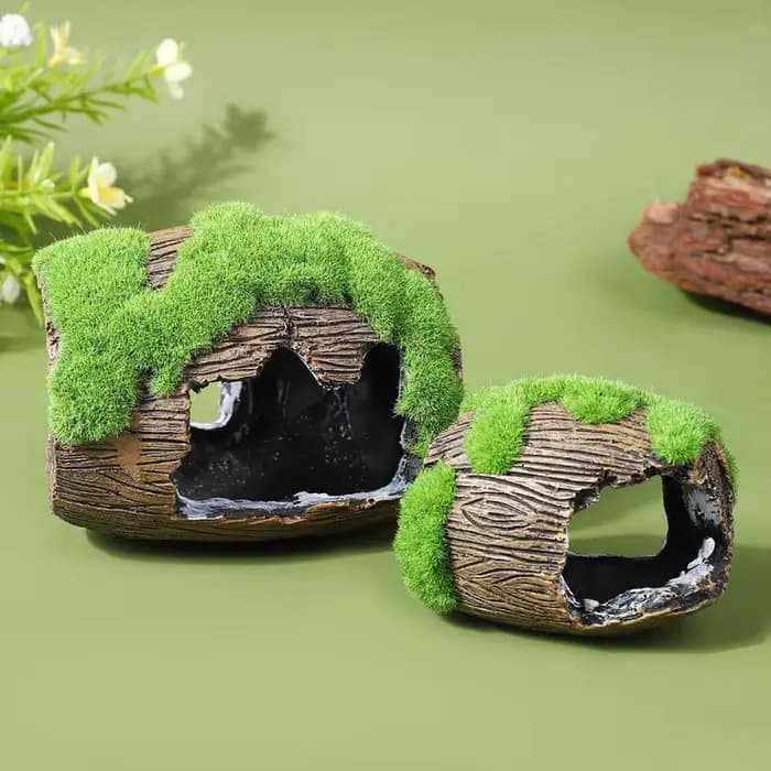 Décoration d'aquarium, abri pour poissons, ornements en résine pour aquarium, grotte cachette pour poissons, aménagement paysager d'aquarium.
