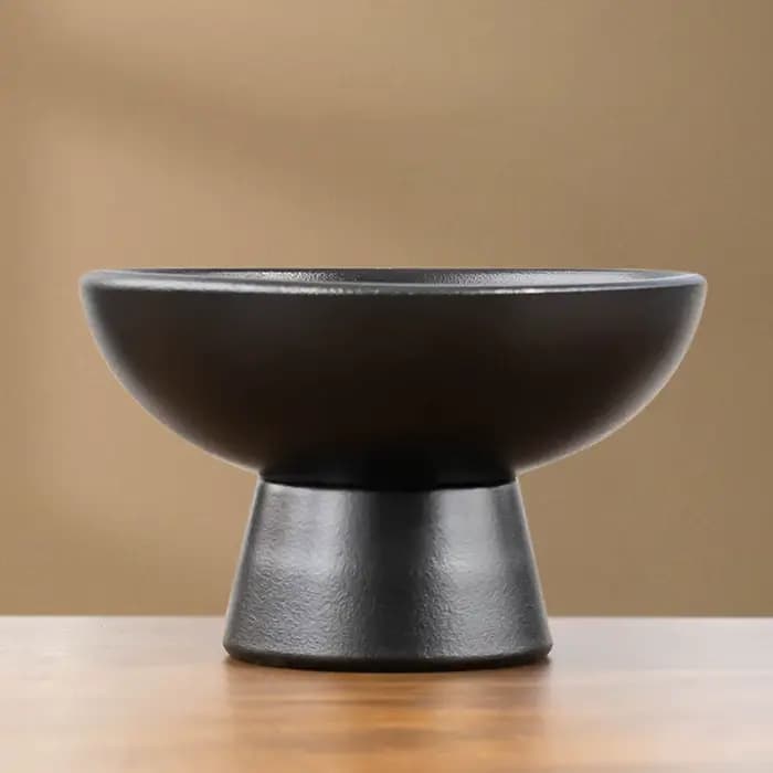 Pot de fleurs rond en céramique