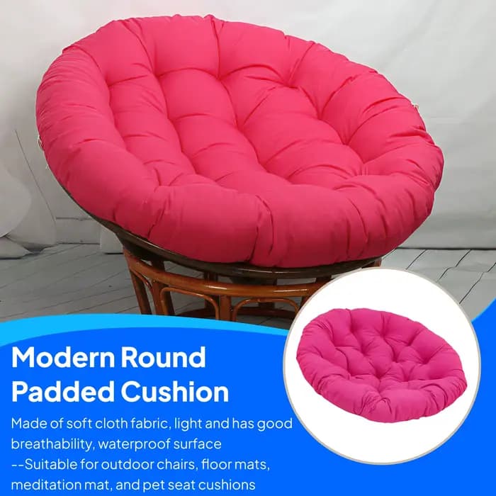 Coussin de siège rond rembourré de 50cm