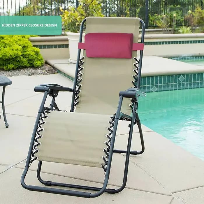 Coussin de repos pour chaise longue de jardin