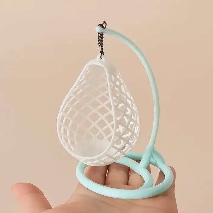 Fauteuil suspendu miniature en forme d'œuf