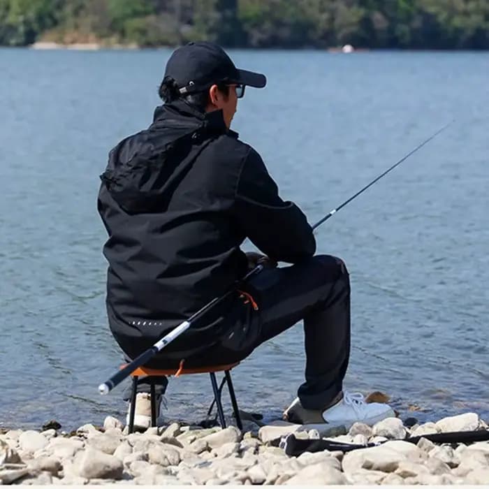 Chaise pliante en alliage d'aluminium, petit banc robuste et résistant, facile à transporter, tabouret de pêche léger pour pique-nique au bord de la piscine