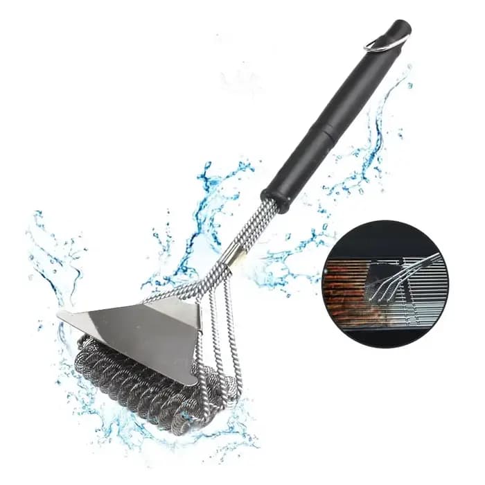 Grattoir en acier inoxydable pour barbecue T1