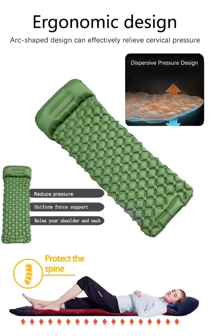 Matelas gonflable de camping en plein air