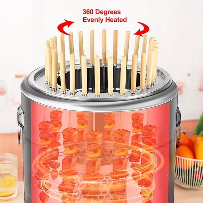 Grill enroulé en acier inoxydable