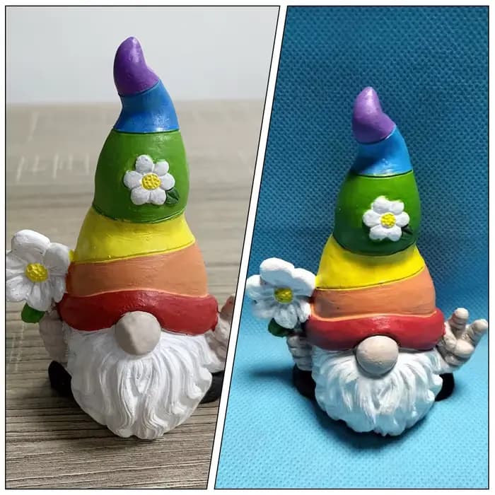 Statue de gnome de jardin en résine