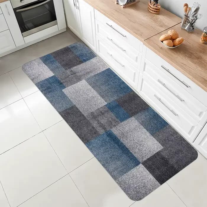 Tapis à motif carré à rayures dégradées, tapis de sol doux pour salon, chambre à coucher, décoration de la maison
