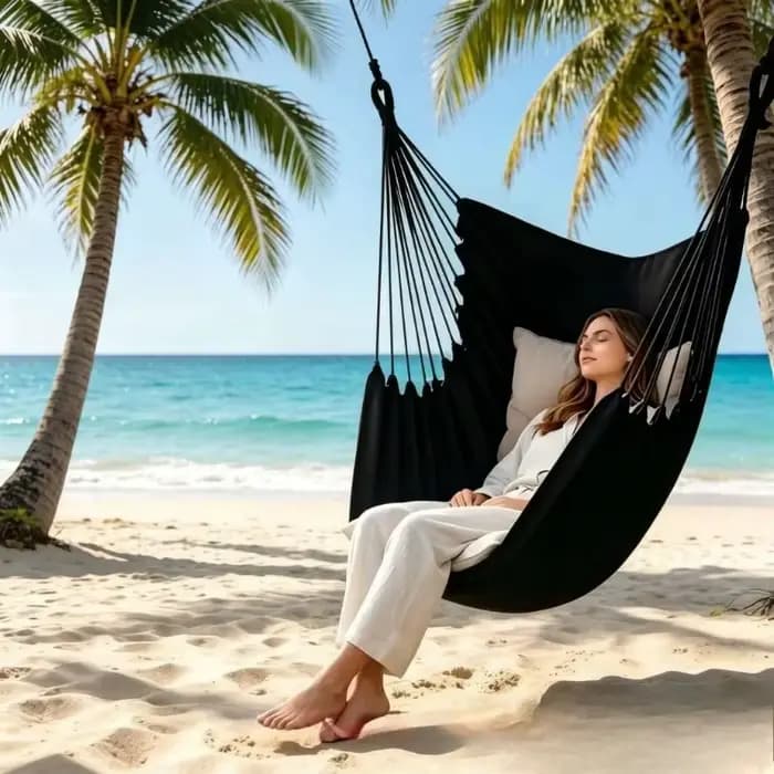 Fauteuil hamac souple, chaise suspendue confortable pour parc