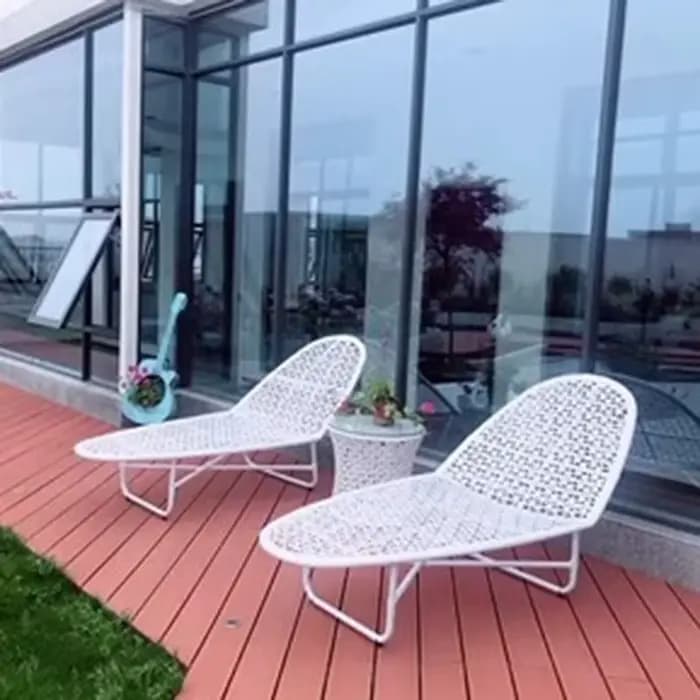Rotin adultes Chaise pliante plage inclinable