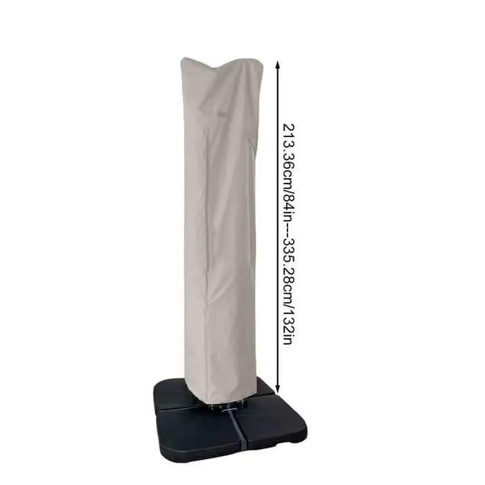 Housse de Parasol imperméable pour Patio, couverture de Parasol de marché avec fermeture éclair pour parapluies décalés en porte-à-faux d'extérieur de 7 à 13 pieds, housse en tissu de pluie