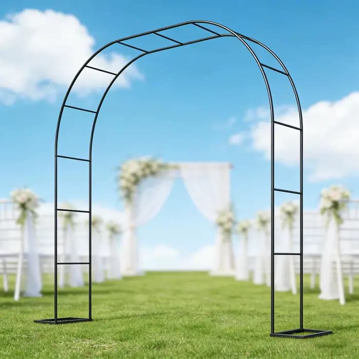 Arche de jardin en métal robuste en fer forgé