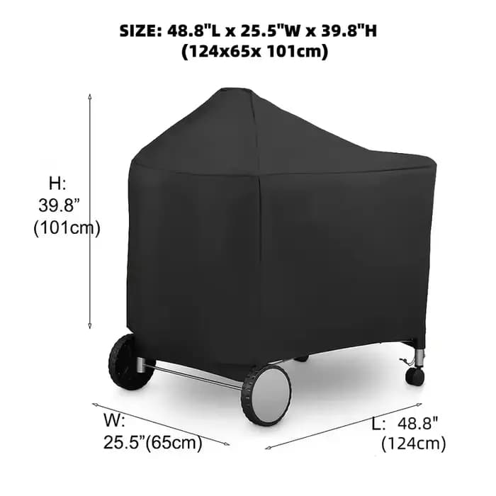 Housse de barbecue compatible avec les grills au charbon Weber Performer Premium & Deluxe (22 pouces)