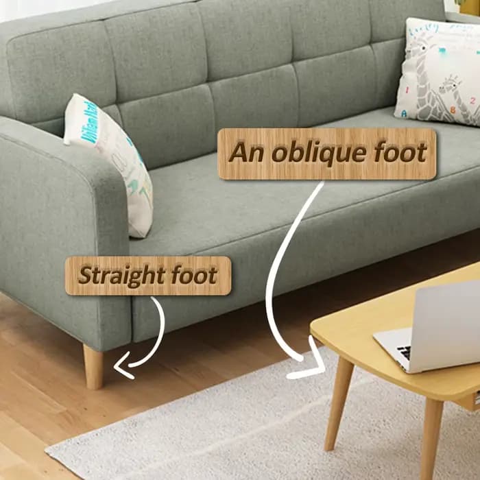 4 pièces pieds de meubles pieds de meubles en bois massif pieds de Table obliques/droits pieds de chaise antidérapants pieds de remplacement inclinés