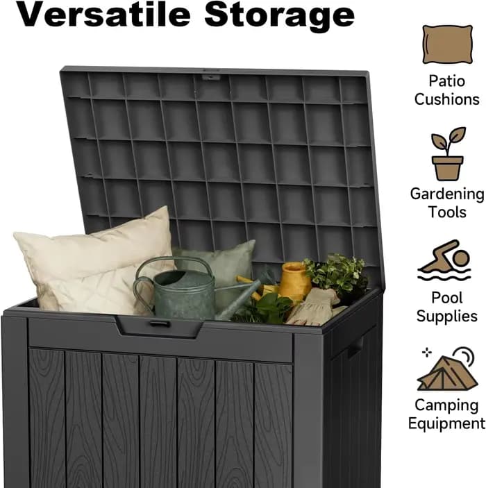Boîte de rangement extérieure de 30 gallons