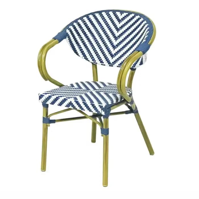 Maison cour extérieure chaise simple nordique avec dossiers accoudoirs jardin dossier
