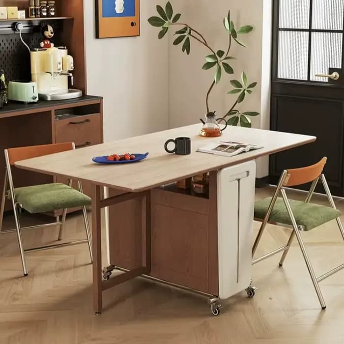 Table de salle à manger carrée compacte pour cuisine