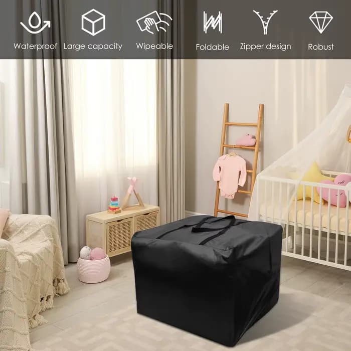 Sac de rangement de coussin avec poignées