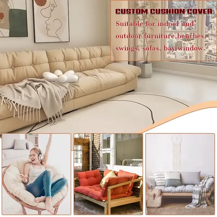 Coussin de banc personnalisé