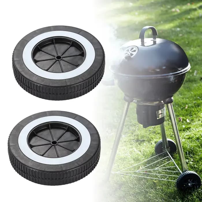 2x Roues pour barbecue