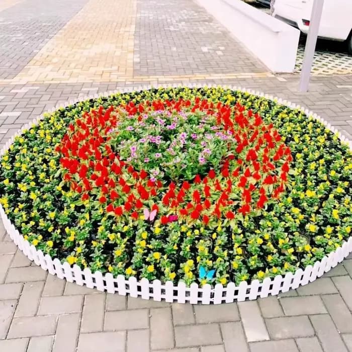 Clôture de cour en plastique pour jardin