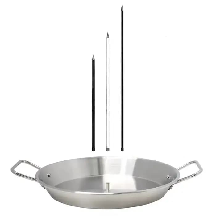 Support de grillade vertical avec brochettes amovibles en acier inoxydable