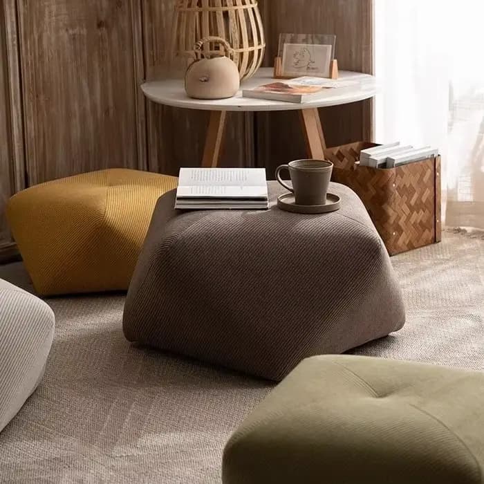 Tabouret octogonal en bois massif pour usage domestique, canapé à langer, repose-pieds, tabouret bas, siège de maquillage, socle
