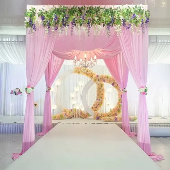 Pavillon de mariage élégant en fer forgé pour l'extérieur