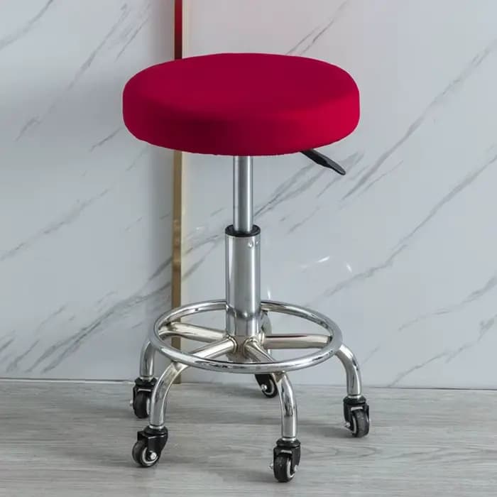 Juste de coussin de chaise ronde élastique
