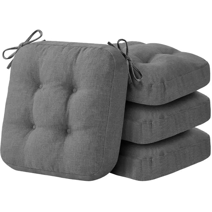Coussins de chaise 40x40cm avec sangles, coussin de siège carré pour la maison, coussins de siège de chaise de bureau doux, tapis pour salon de thé/jardin/cuisine
