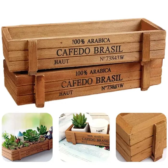 Pot de plantes de jardin rétro