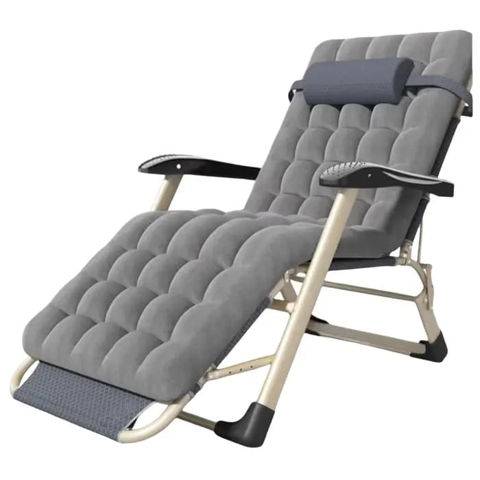Chaise lune confortable pliable pour l'extérieur
