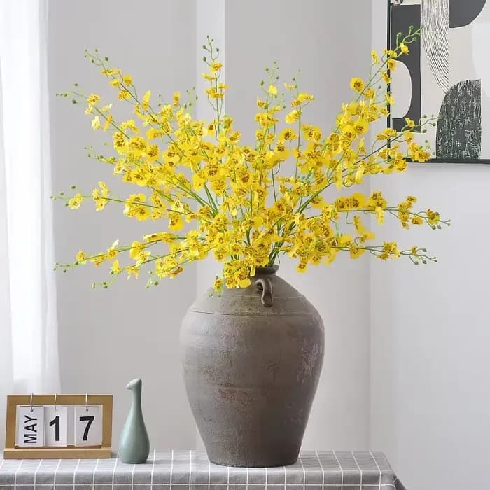 Orchidée phtalorchidée artificielle à 5 fourches Wenxin