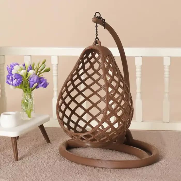 Fauteuil suspendu miniature en forme d'œuf