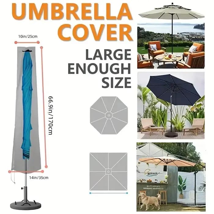 Housse de protection pour parasol de cour