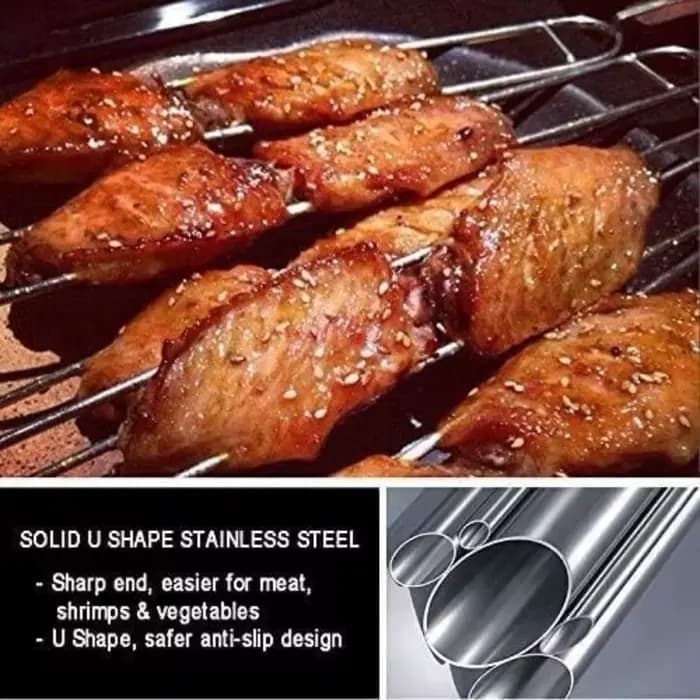 Brochettes en métal pour barbecue