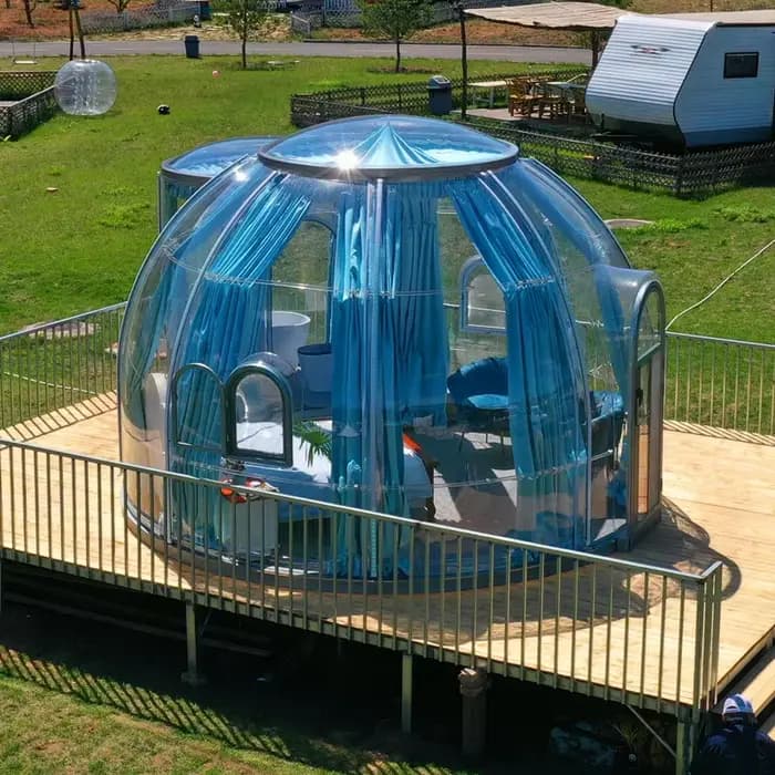Chambres Bulle Créatives Respirantes Style Ferme Intégrées