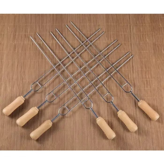 Brochettes en métal pour barbecue