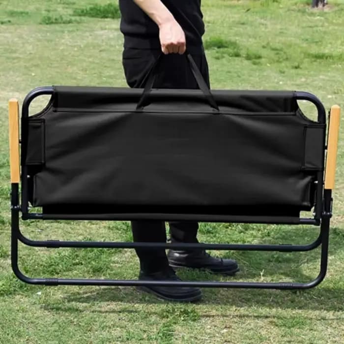 Tabouret de camping pliable avec accoudoirs pour adultes