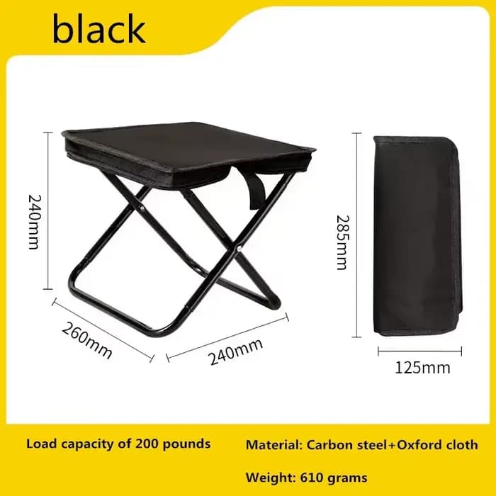 Chaise pliante multifonctionnelle portable pour l'extérieur