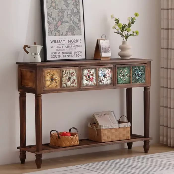 Tables consoles étroites italiennes