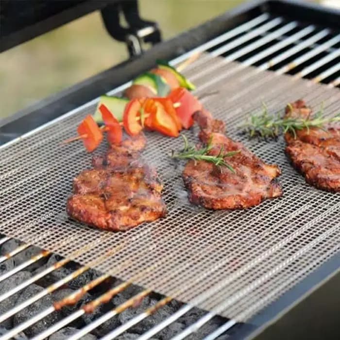 Tapis de gril en maille antiadhésive réutilisable pour Barbecue