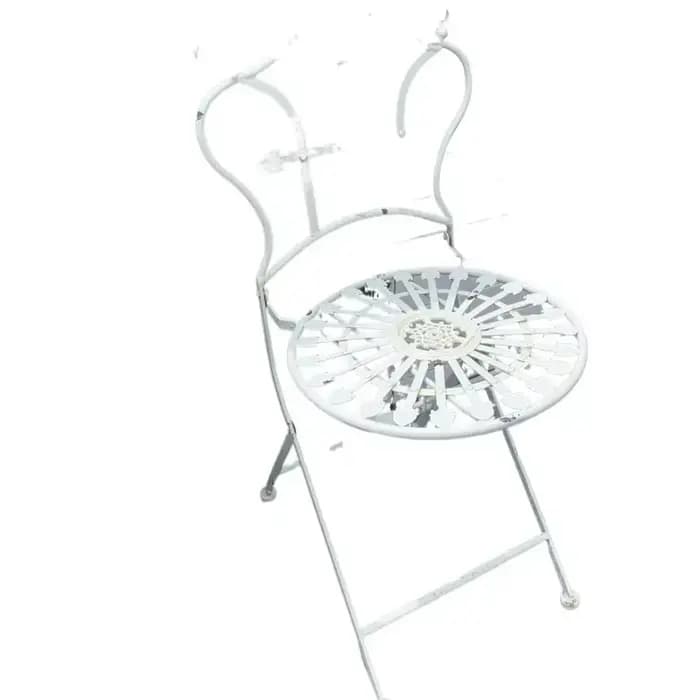 Chaise de jardin pliante Vintage en fer